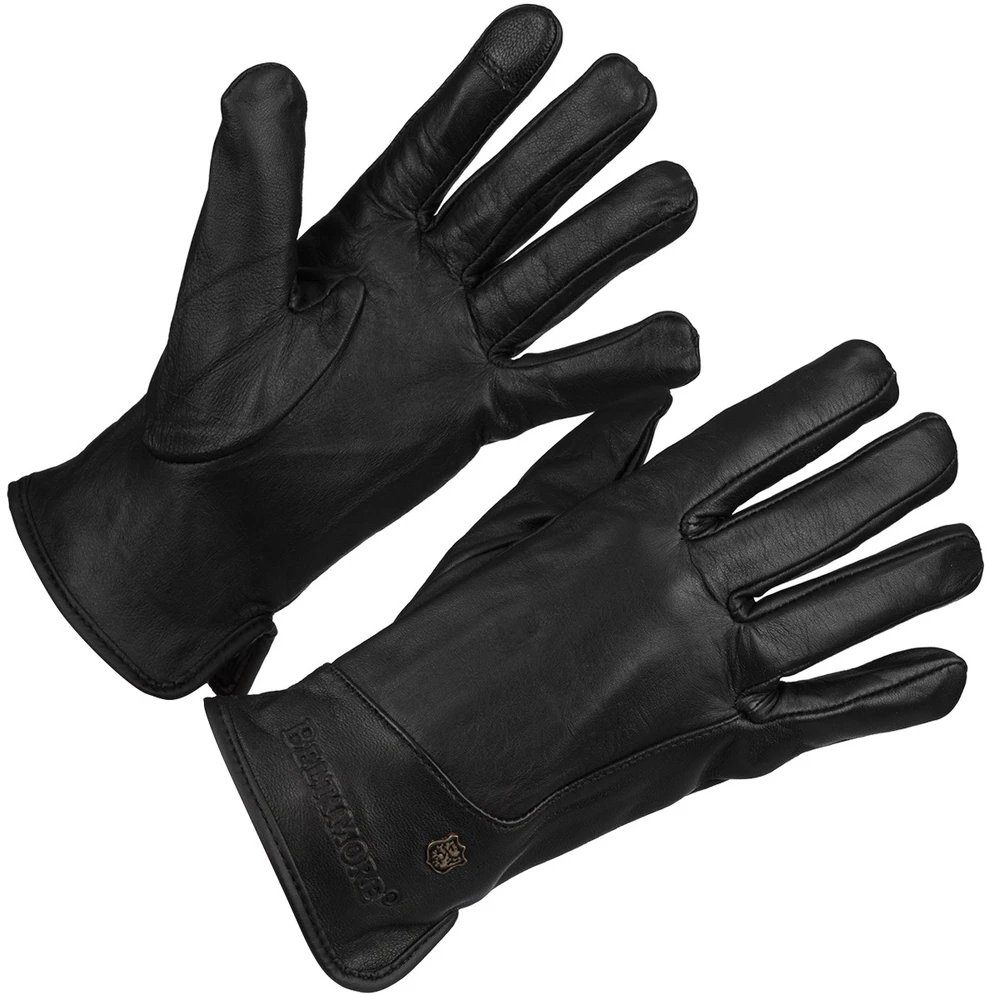 Pirštinės skórzane moterims juoda polar touch finger na dotyk BELTIMORE K40