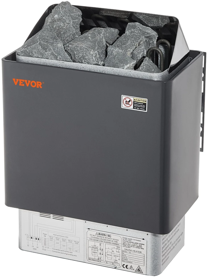 VEVOR 6KW elektrinė sauna su skaitmeniniu valdikliu 5-9 m³