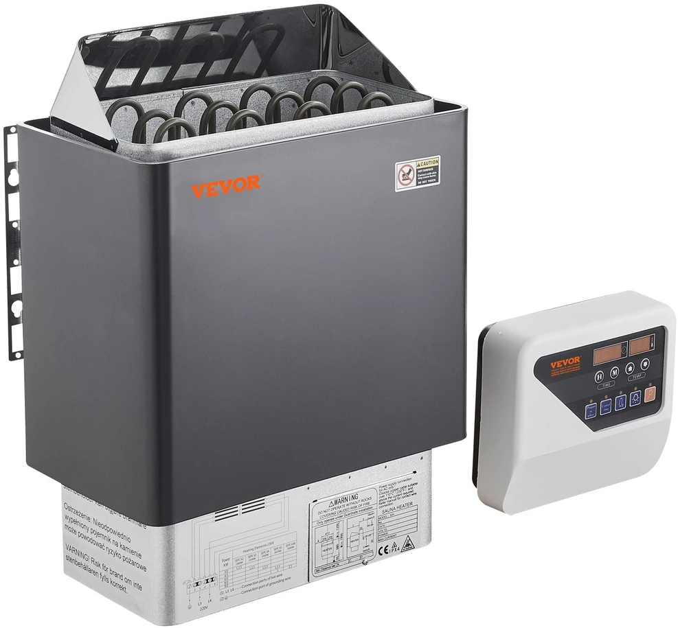 VEVOR 6KW elektrinė sauna su skaitmeniniu valdikliu 5-9 m³
