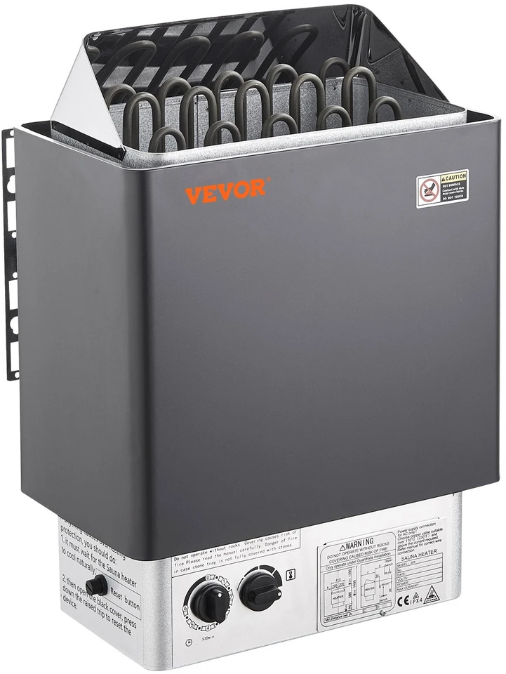 VEVOR 8kW elektrinė pirties krosnelė su valdymu