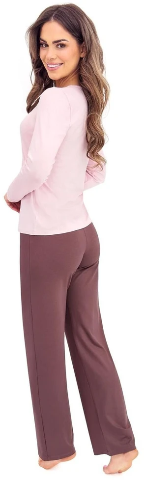 Pižama moteriška rožinė ir ruda Donna
