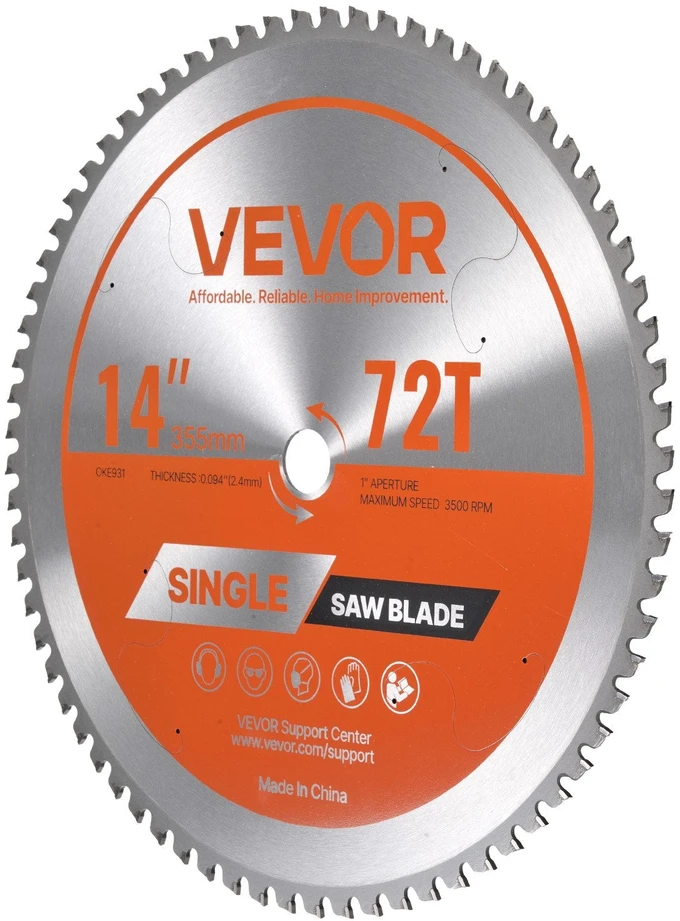 VEVOR Diskinis pjūklas metalo pjovimui 355 mm