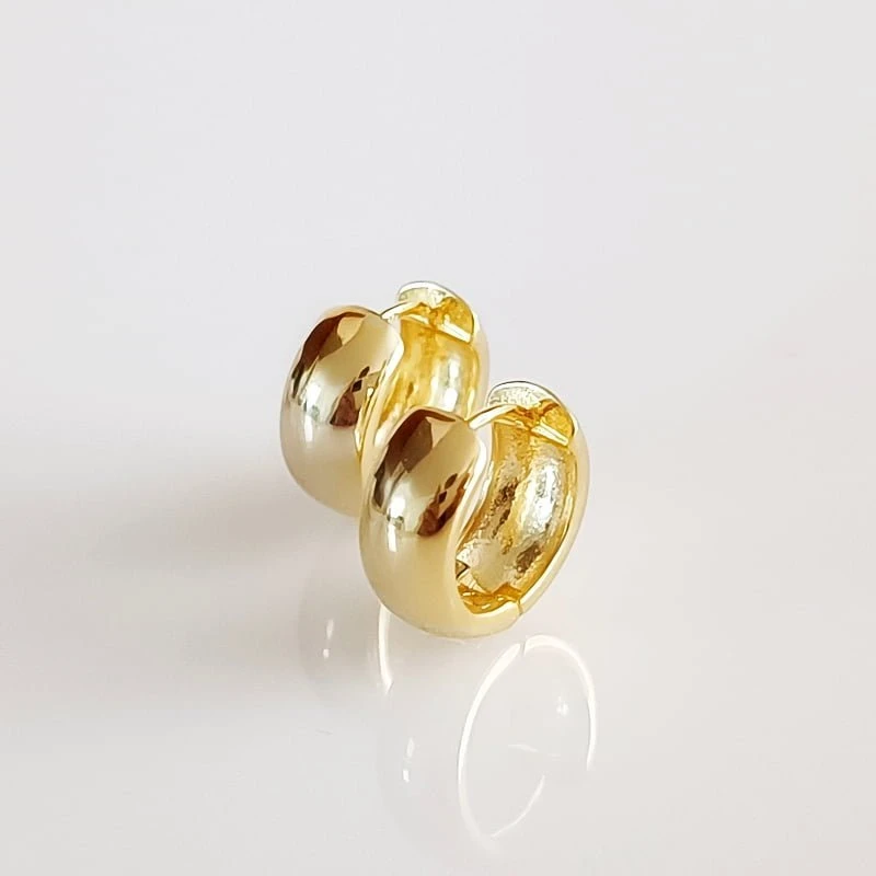 Sidabriniai auskarai Wide Gold