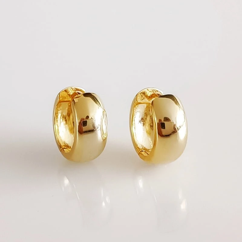 Sidabriniai auskarai Wide Gold
