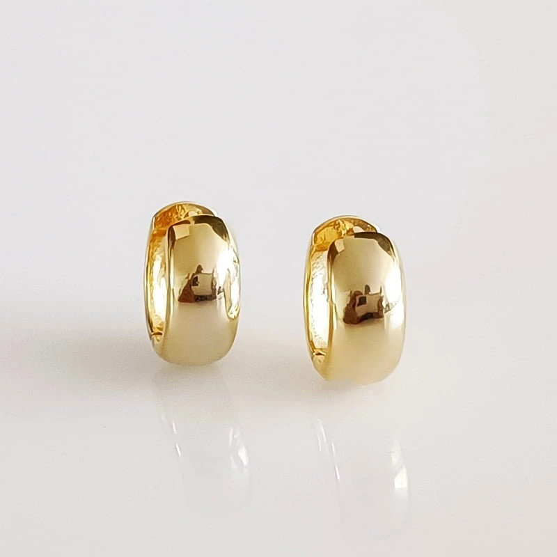 Sidabriniai auskarai Wide Gold