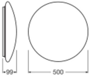 Ledvance Plafono gaubtas, 500mm