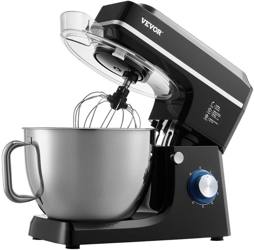 Plakiklis VEVOR Virtuvinis maišytuvas 7.84 L 1400W 6 greičiai