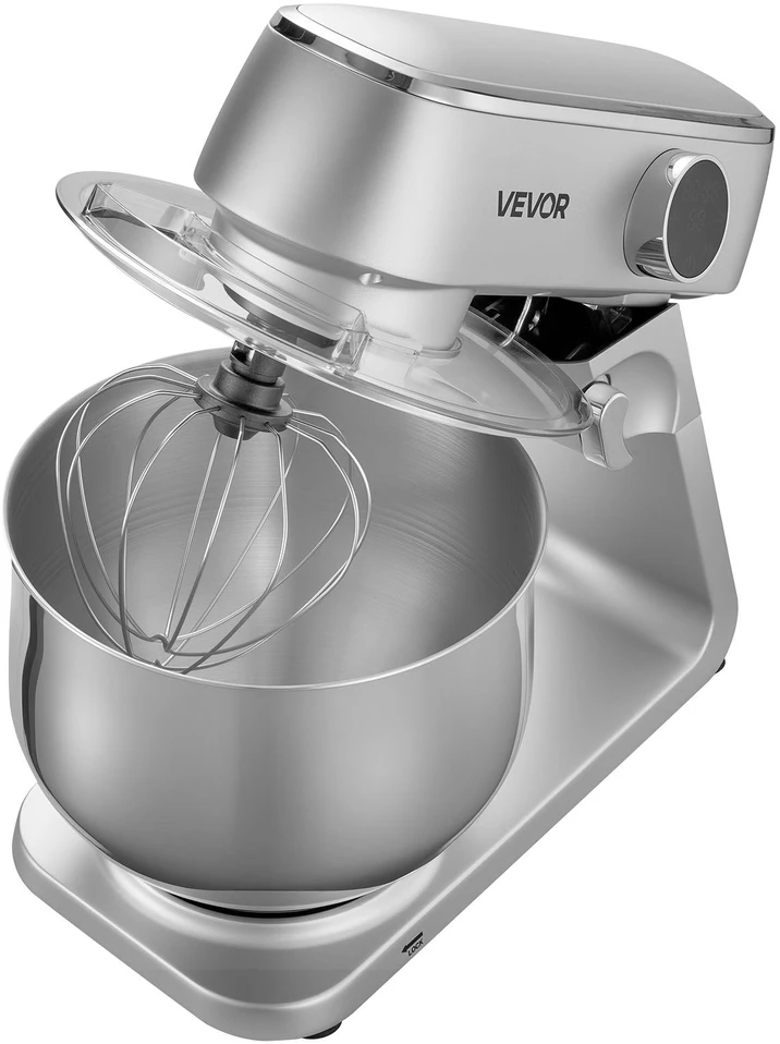 Plakiklis VEVOR Elektrinė virtuvinė tešlos maišyklė 7,4 L, 1800W