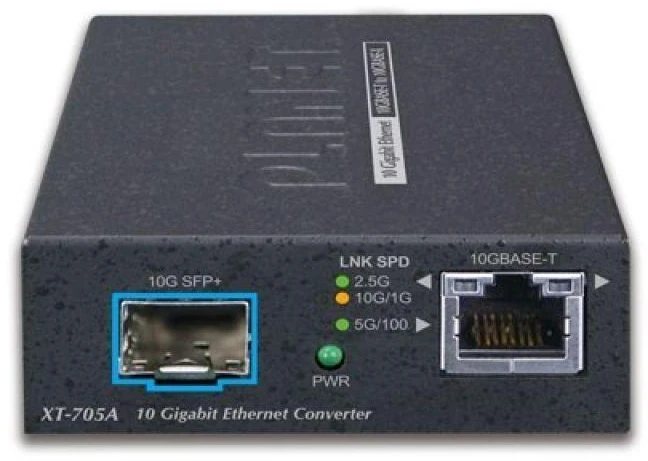„Planet“ XT-705A tinklo keitiklis, 10 000 Mbit/s, daugiafunkcis, vieno prievado