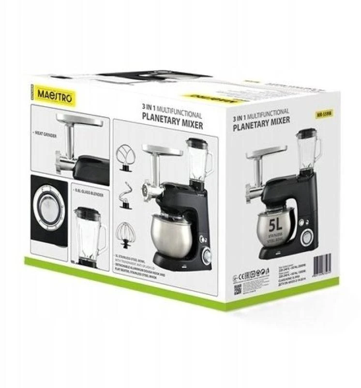 Virtuvinis kombainas Planetarinis maišytuvas 3 viename 2000 W MR-559-M MAESTRO
