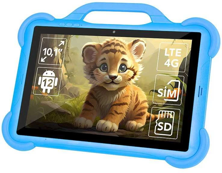 Planšetinis kompiuteris vaikams Blow KidsTAB10 4G, 4/64GB mėlynos spalvos