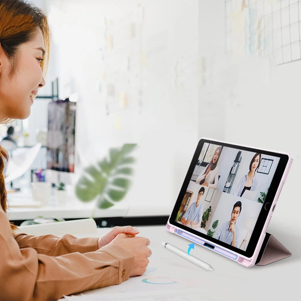 Planšetės dėklas AmazingThing Titan Pro Folio iPad Air 11" M3/M4, rožinis
