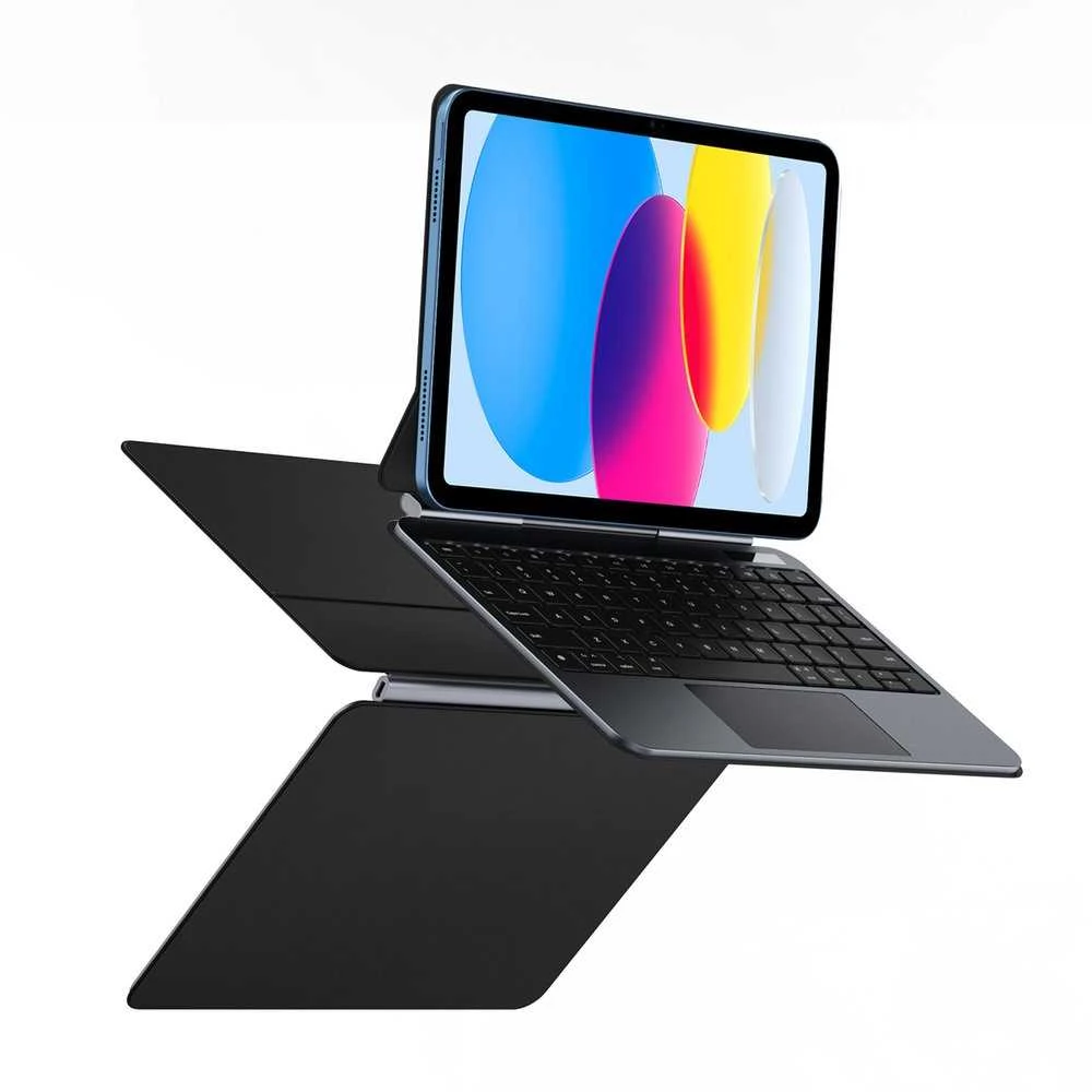 Dėklas su klaviatūra Dux Ducis (MK series) skirtas Apple iPad 10″ (2022) Apple iPad 11″ (2025) – juodos spalvos