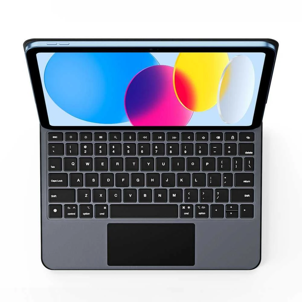Dėklas su klaviatūra Dux Ducis (MK series) skirtas Apple iPad 10″ (2022) Apple iPad 11″ (2025) – juodos spalvos