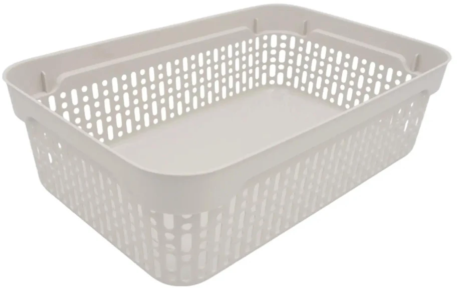 Grandininis pjūklas Plastikinė dėžė su dangčiu 40×30×13 cm BALTA