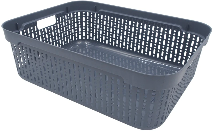 Grandininis pjūklas Plastikinė dėžutė su dangčiu, 30×20×9 cm PILKA