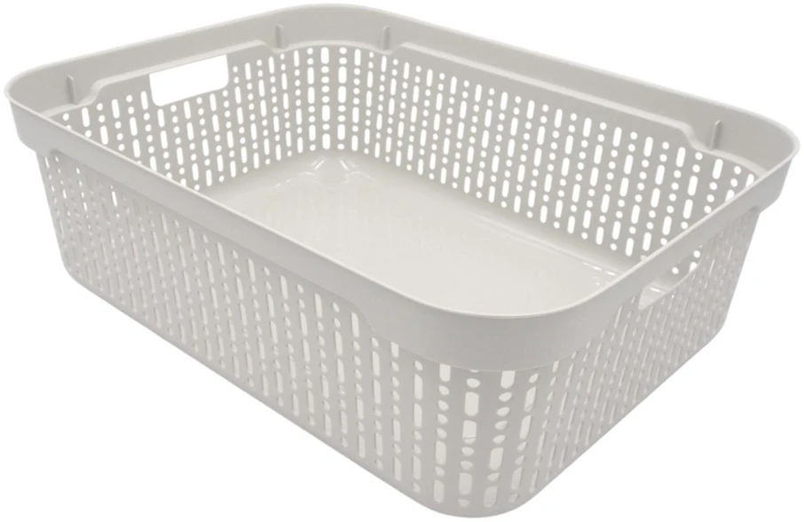 Grandininis pjūklas Plastikinė dėžutė su dangčiu, 30×20×9 cm BALTA