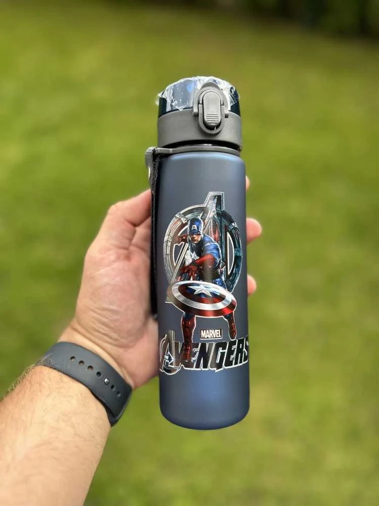 Plastikinė gertuvė Kapitonas Amerika ( Captain America), 560 ml