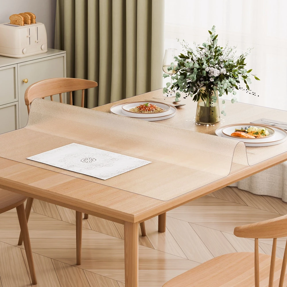 VEVOR Skaidri PVC stalo apsauga 60x120 cm
