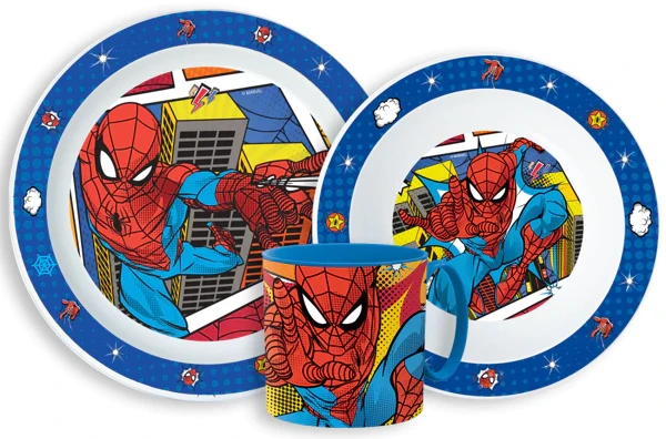 Plastikinių indų rinkinys Žmogus voras ( Spiderman )