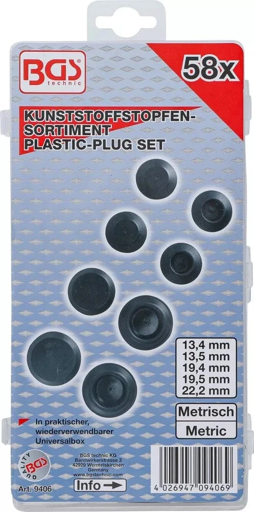 PLASTIKINIŲ KAMŠTUKŲ RINKINYS | 58 VNT. (9406)
