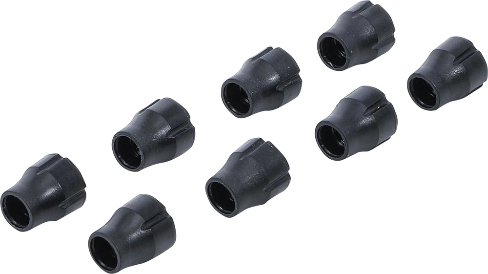 PLASTIKINIŲ VENTILIŲ DANGTELIŲ RINKINYS | PADANGŲ ŽYMĖJIMUI | 8 VNT. (80722)