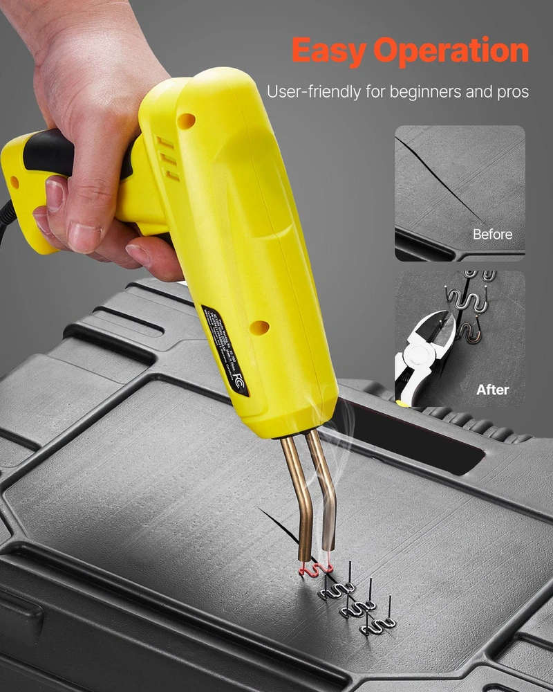 VEVOR Plastiko suvirinimo prietaisas 220W su segtukais ir strypais