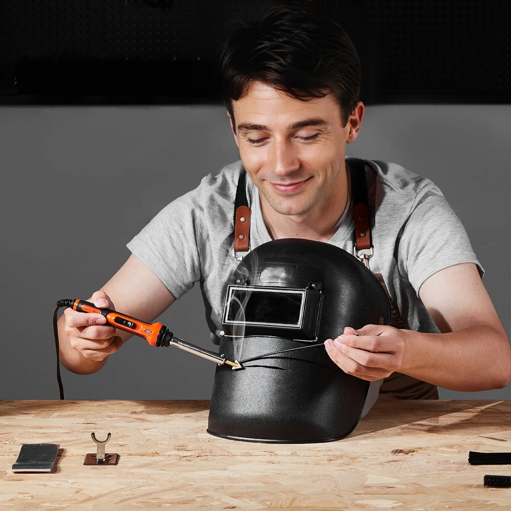 VEVOR plastiko virinimo rinkinys 100w su pistoletu ir lituokliu
