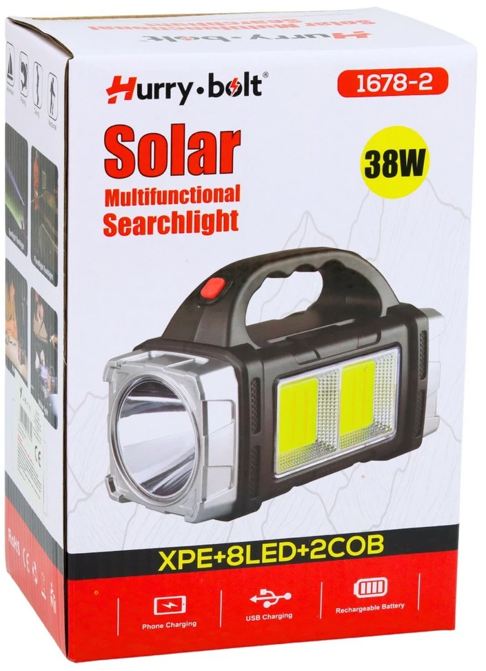 Lean Saulės LED žibintuvėlis 200 × 90 × 135 mm