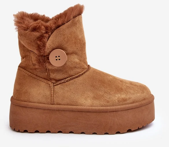 platforminiai sniego batai su dirbtiniu kailiu Camel Wikas
