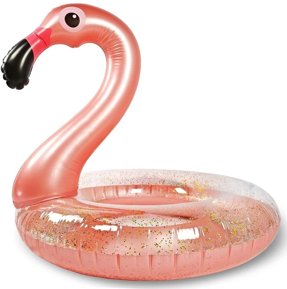Plaukimo ratas su blizgučiais "Flamingas"
