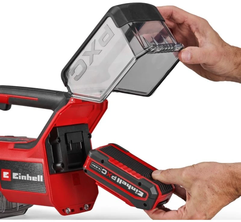 Plaunamasis dulkių siurblys Einhell TE-SCL 18/200 Li-Solo, juodas ir raudonas