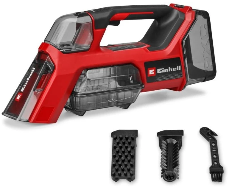 Plaunamasis dulkių siurblys Einhell TE-SCL 18/200 Li-Solo, juodas ir raudonas