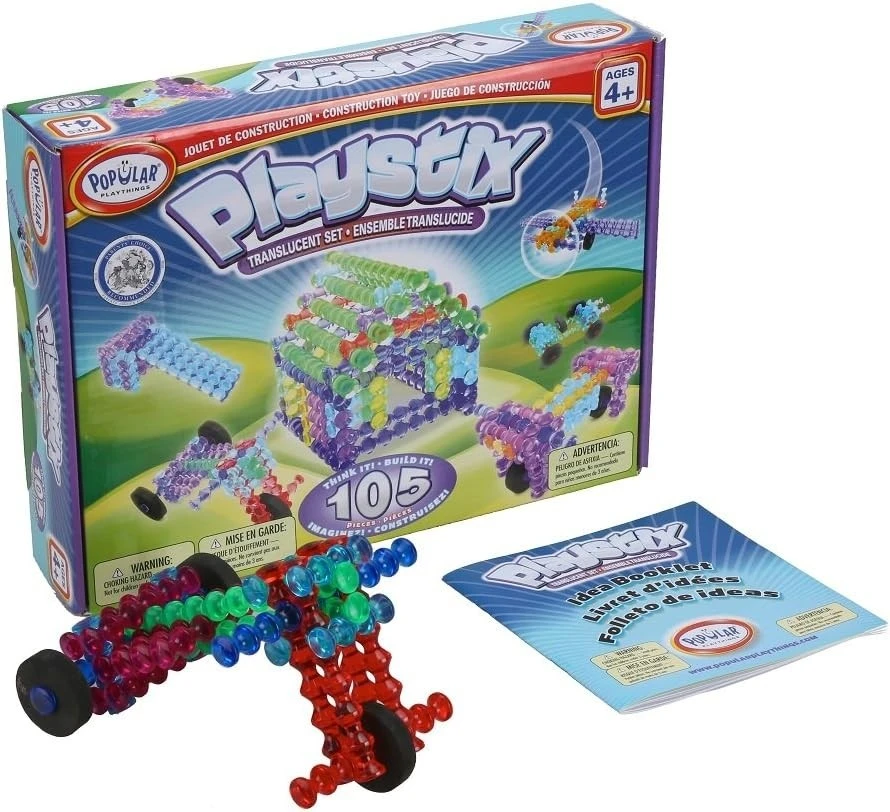 PLAYSTIX TRANSLUCENT konstruktorius (105 detalių)