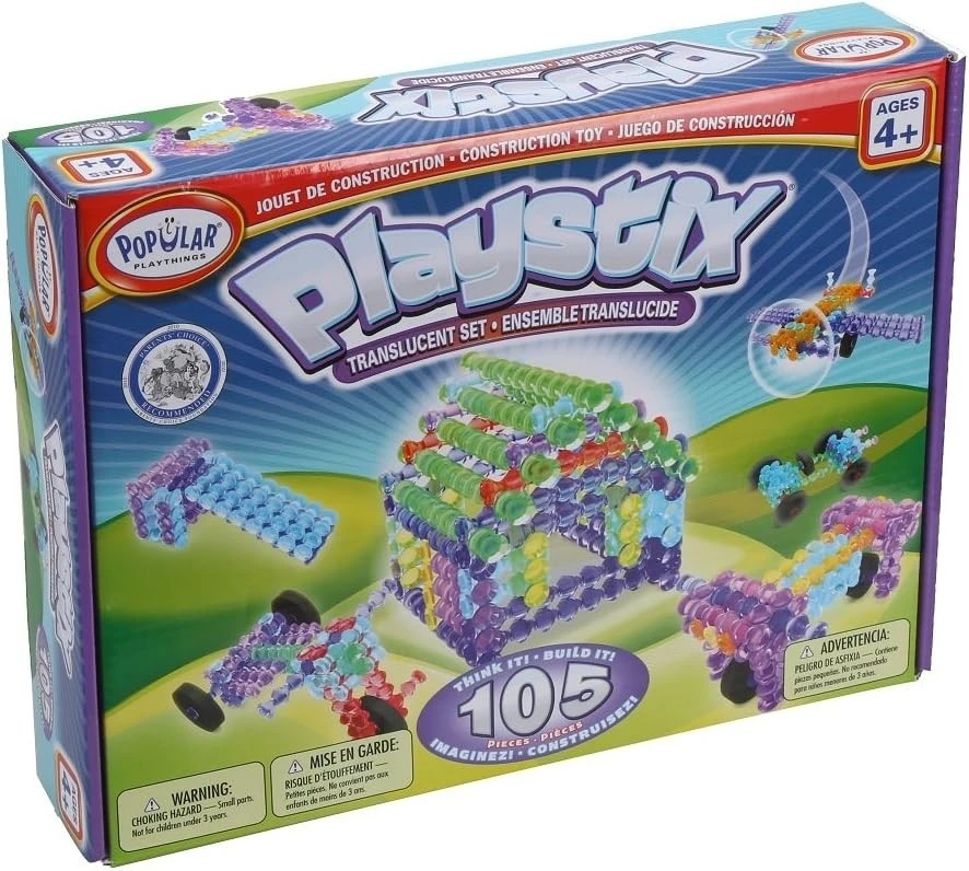 PLAYSTIX TRANSLUCENT konstruktorius (105 detalių)