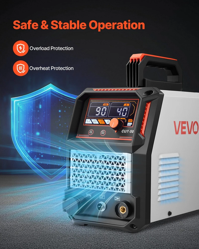 VEVOR Plazminis pjaustytuvas 50A 220V dirbtuvėms