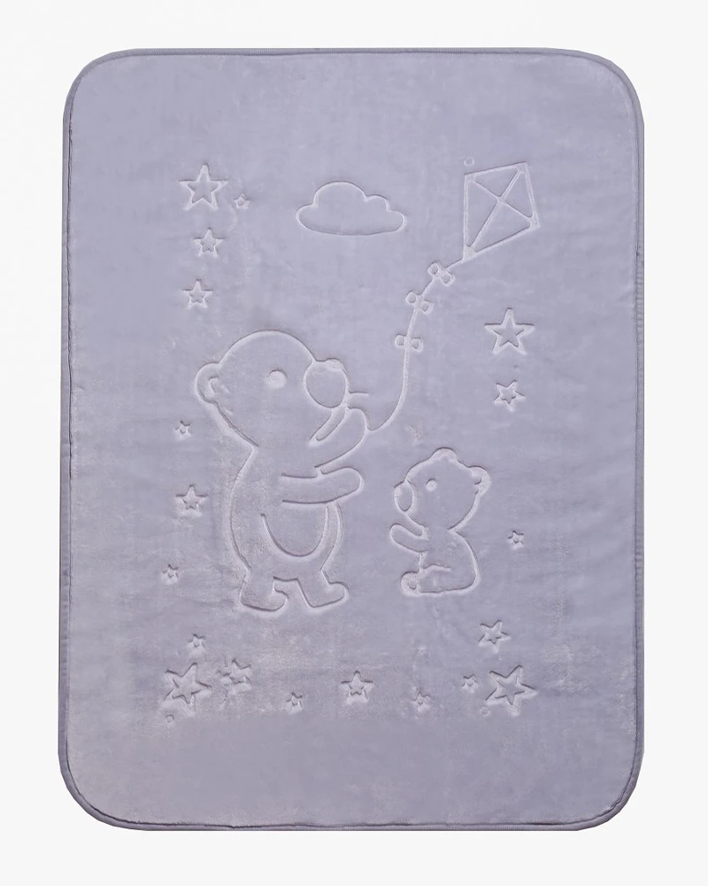 Pledukas su reljefiniu raštu Easy Care, 80 × 110 cm, rožinis