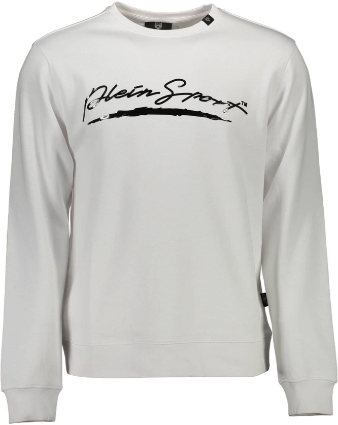 PLEIN SPORT MĘSKA BLUZA Z ROZPINKĄ BALTA