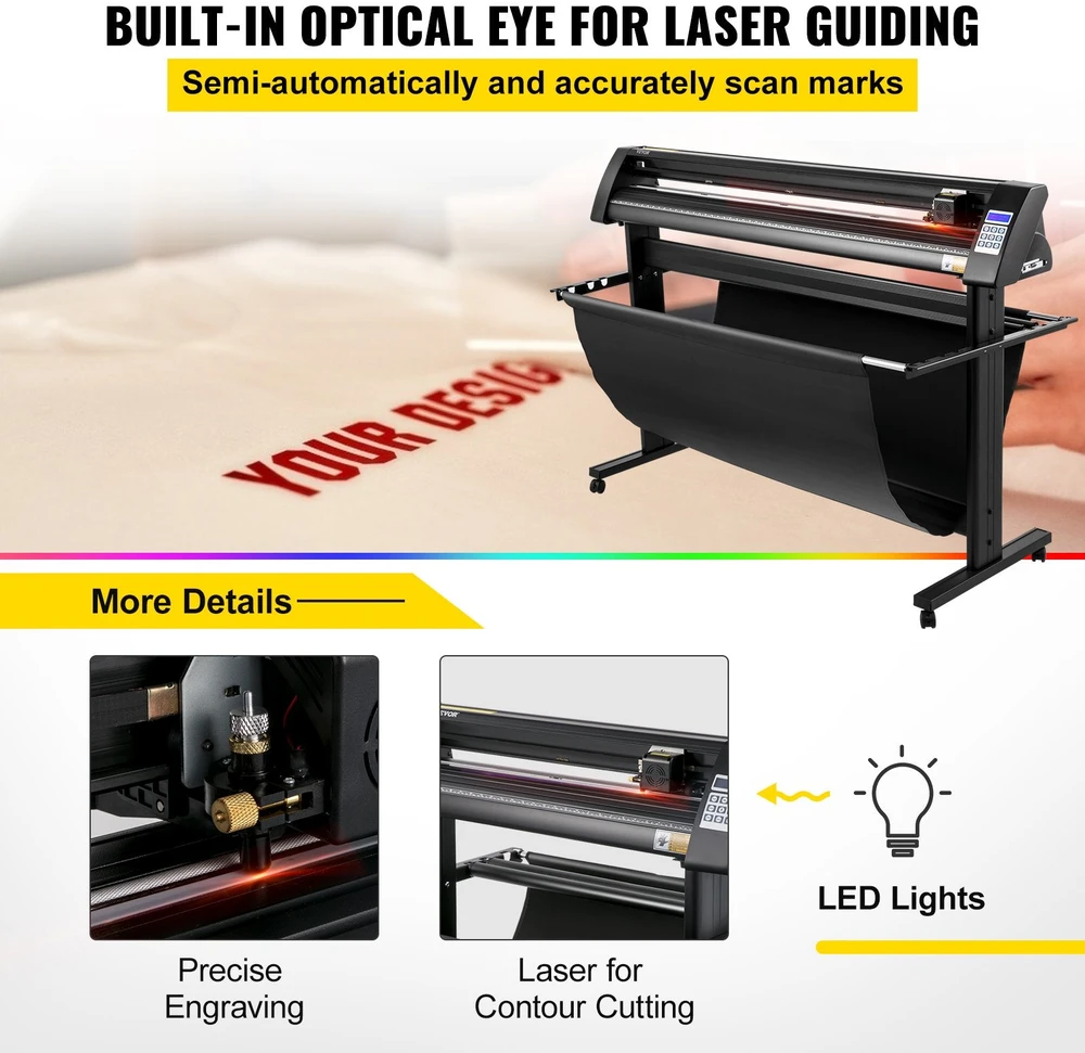 Spausdintuvas VEVOR Vinilo pjaustytuvas su LED ekranu 1350 mm
