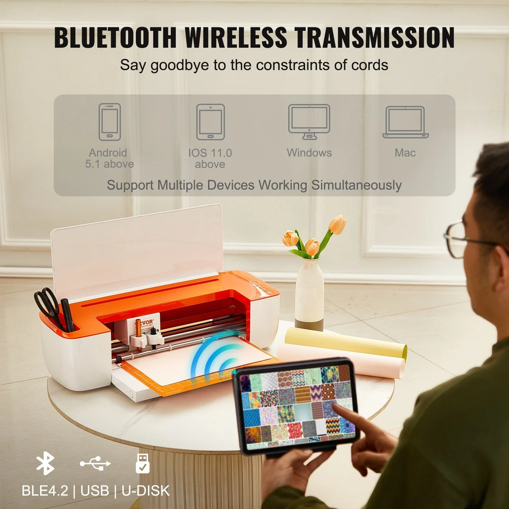 Spausdintuvas VEVOR Vinilo pjaustymo mašina su Bluetooth
