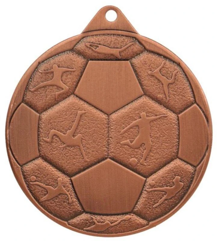 Plieninė futbolo medalis FI 50 MMC8850/B - Bronzos spalvos
