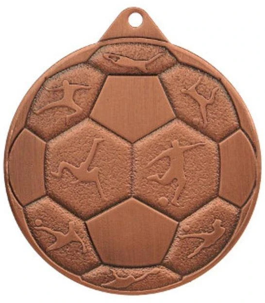 Plieninė futbolo medalis FI 50 MMC8850/B - Bronzos spalvos