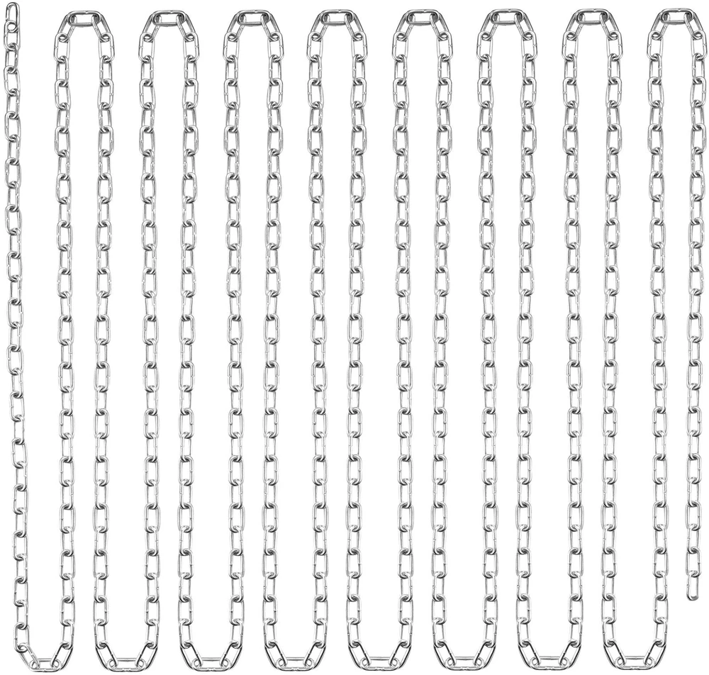 VEVOR Cinkuota plieninė grandinė 5 mm x 30,5 m 498 kg