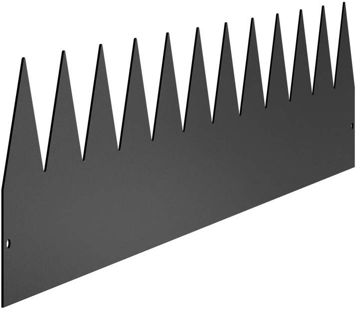 VEVOR Plieninė kraštų tvora juoda 6 vnt. 1016 x 203 mm