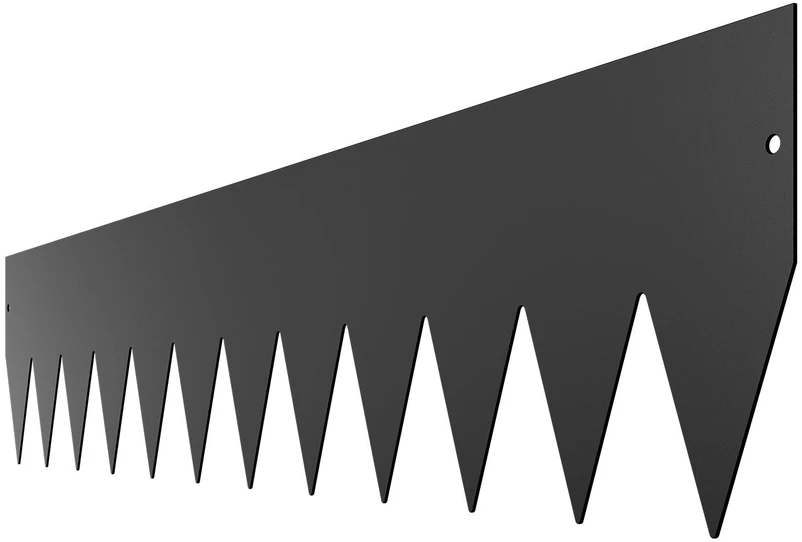 VEVOR Plieninė kraštų tvora juoda 6 vnt. 1016 x 203 mm