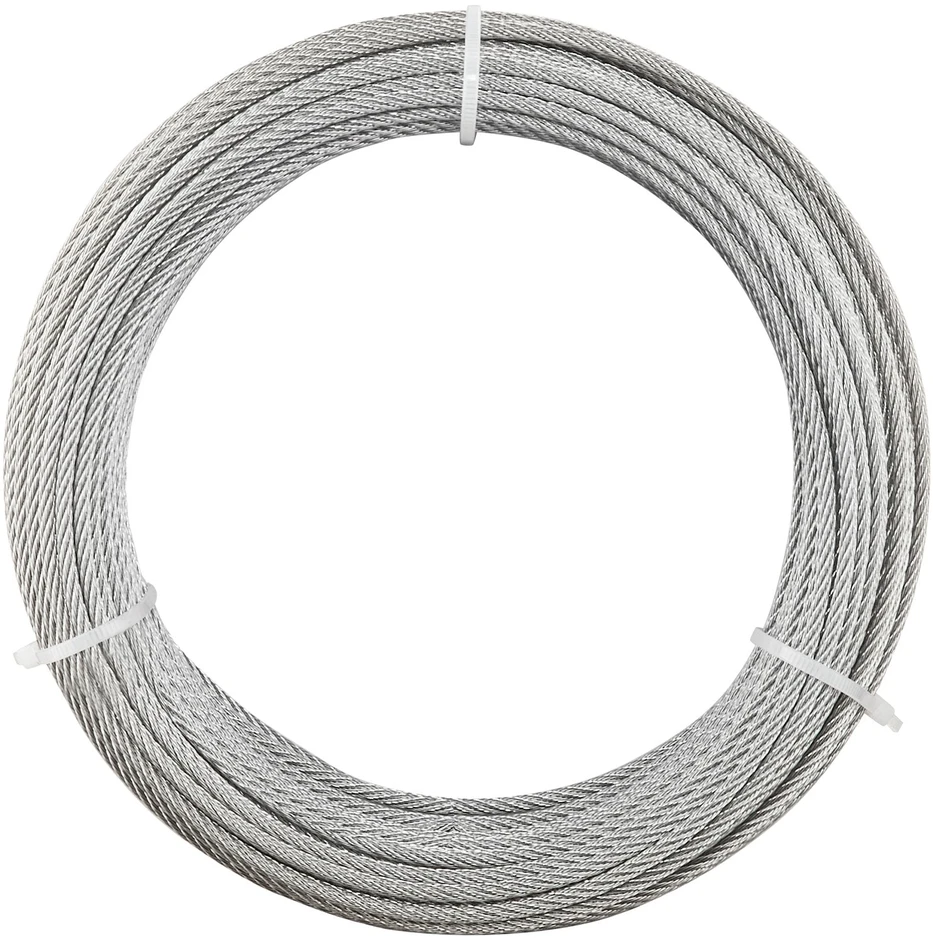 VEVOR 3,18 mm nerūdijančio plieno trosas 30,5 m (7x7)