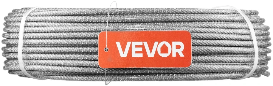 VEVOR 4,76 mm nerūdijančio plieno lynų rinkinys