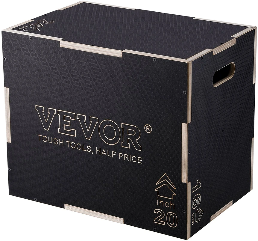 VEVOR 3 in 1 pliometrinė šuolių dėžė medinė