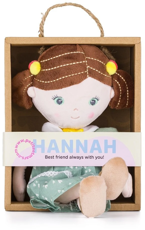 Pliušinė lėlė Petite&Mars Hannah, nuo gimimo, 35 cm