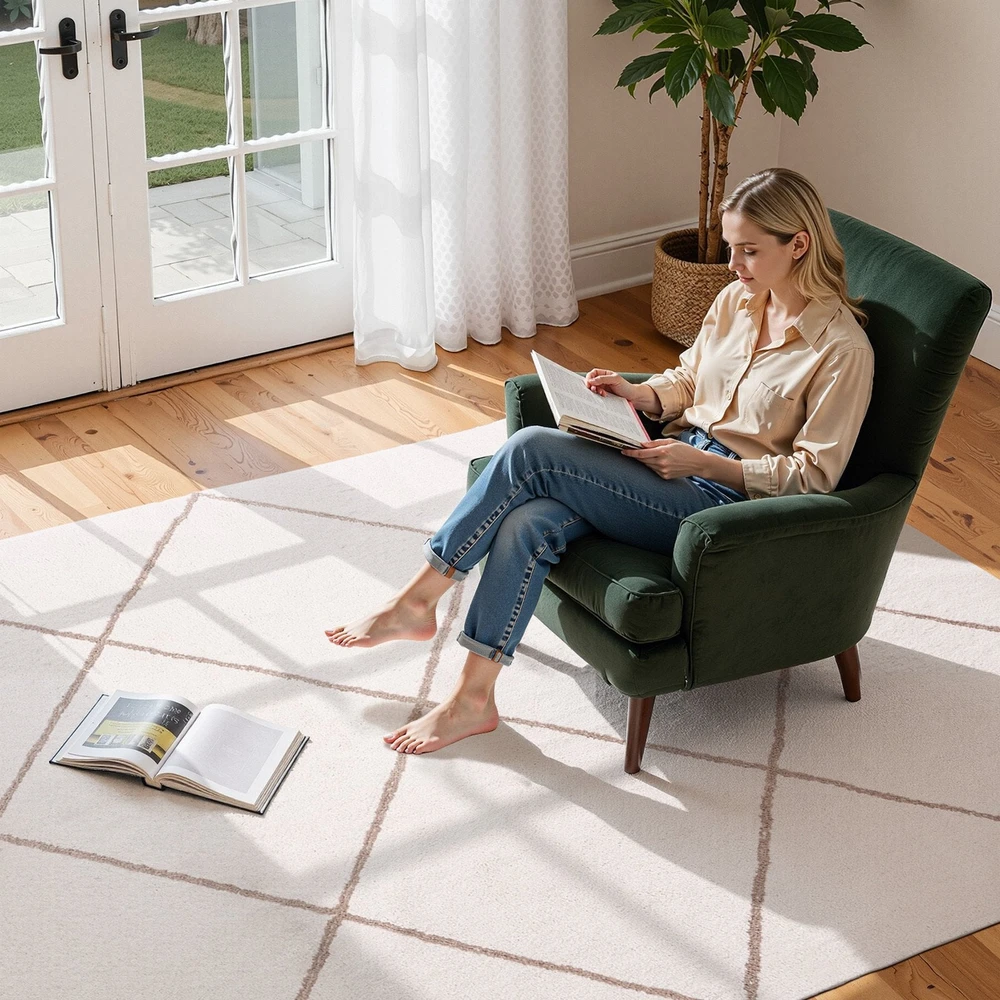 VEVOR Vidaus pūkuotas kilimas 1.83 x 2.74 m